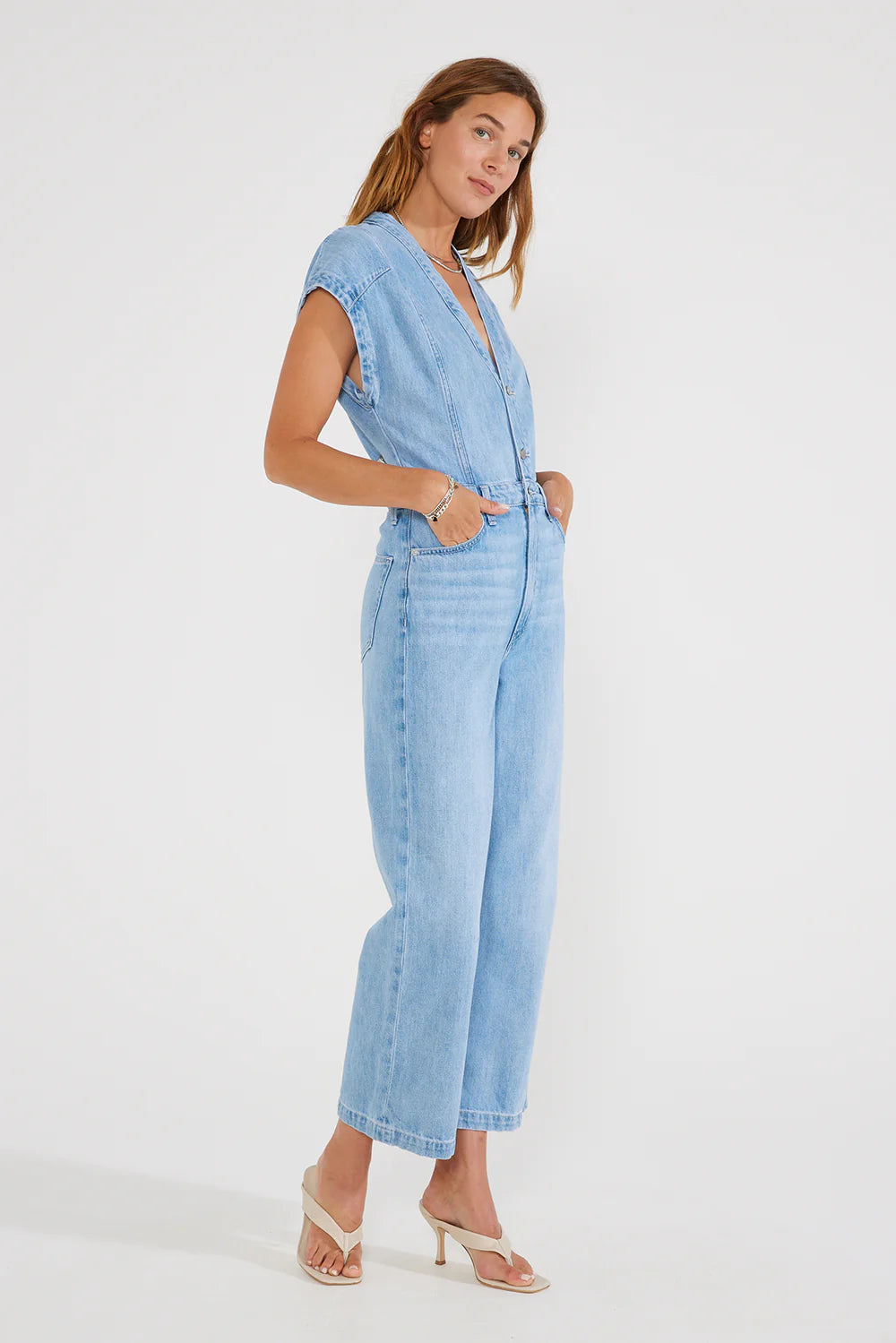 Celestine Jumpsuit Mountain Air - Bella's House Tulsa