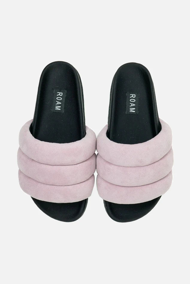 PUFFY SLIDE LILAC SUEDE - Bella's House Tulsa