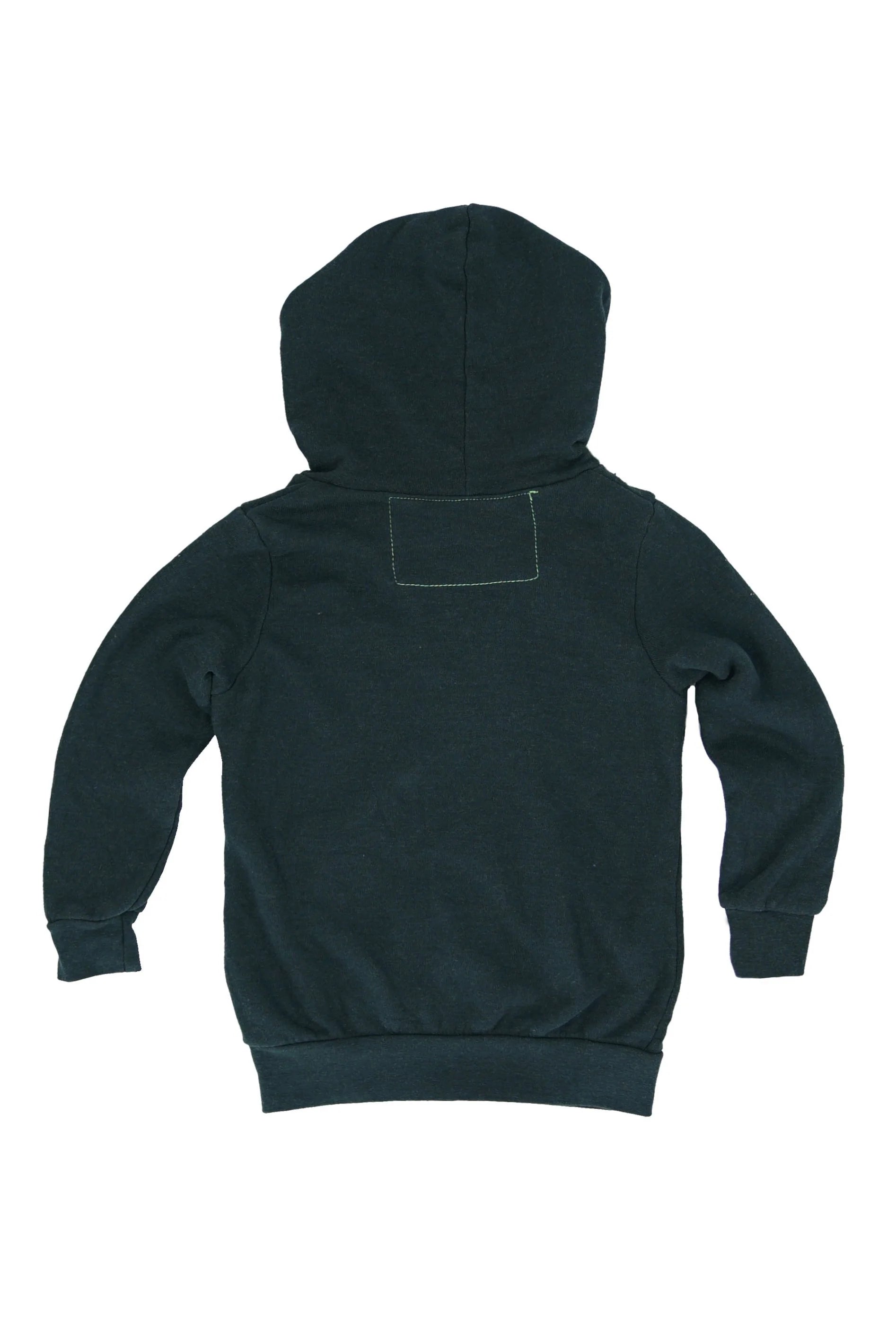 Kids 5 Stripe Hoodie - Charcoal